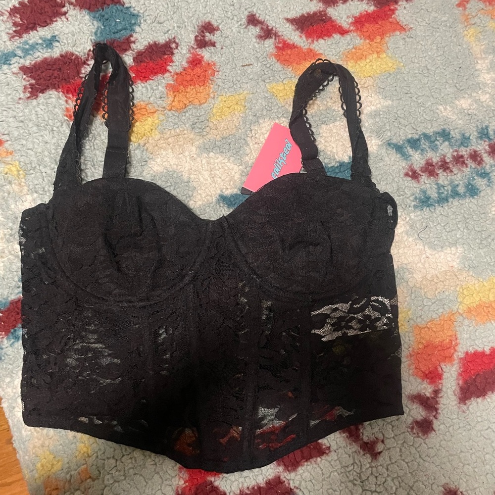 Edikted black corset top
